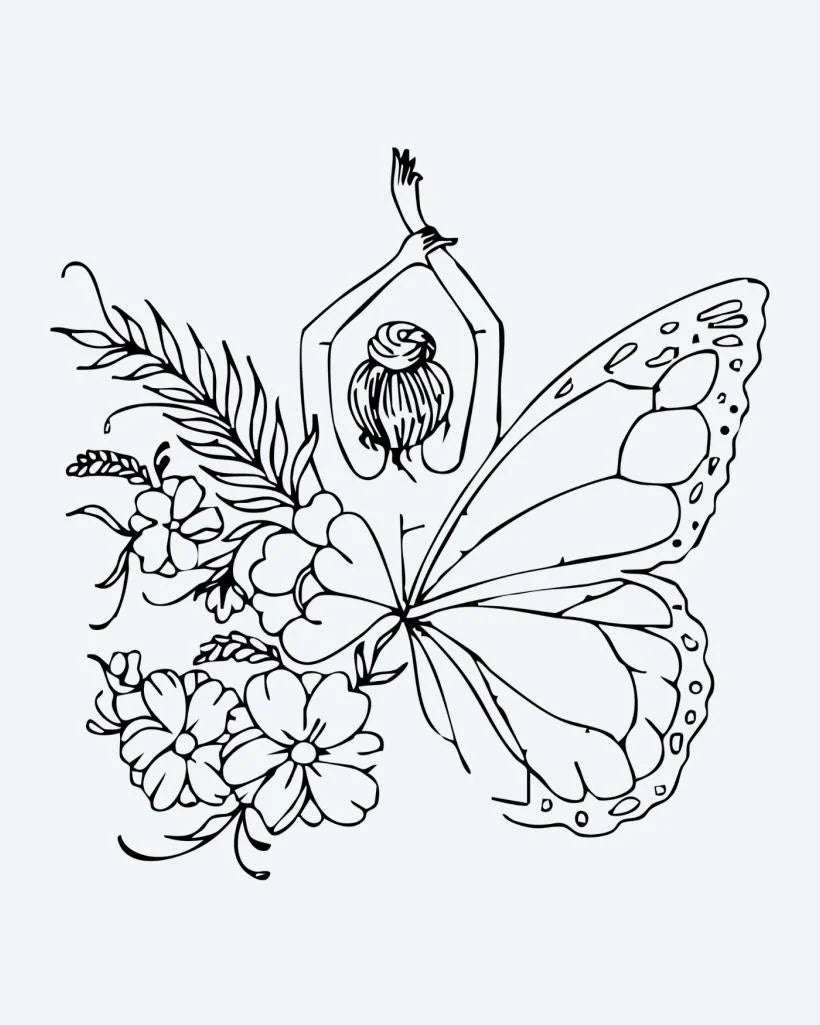 Suemos - Mujer Mariposa Floral