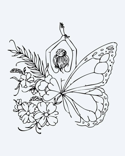 Suemos - Mujer Mariposa Floral