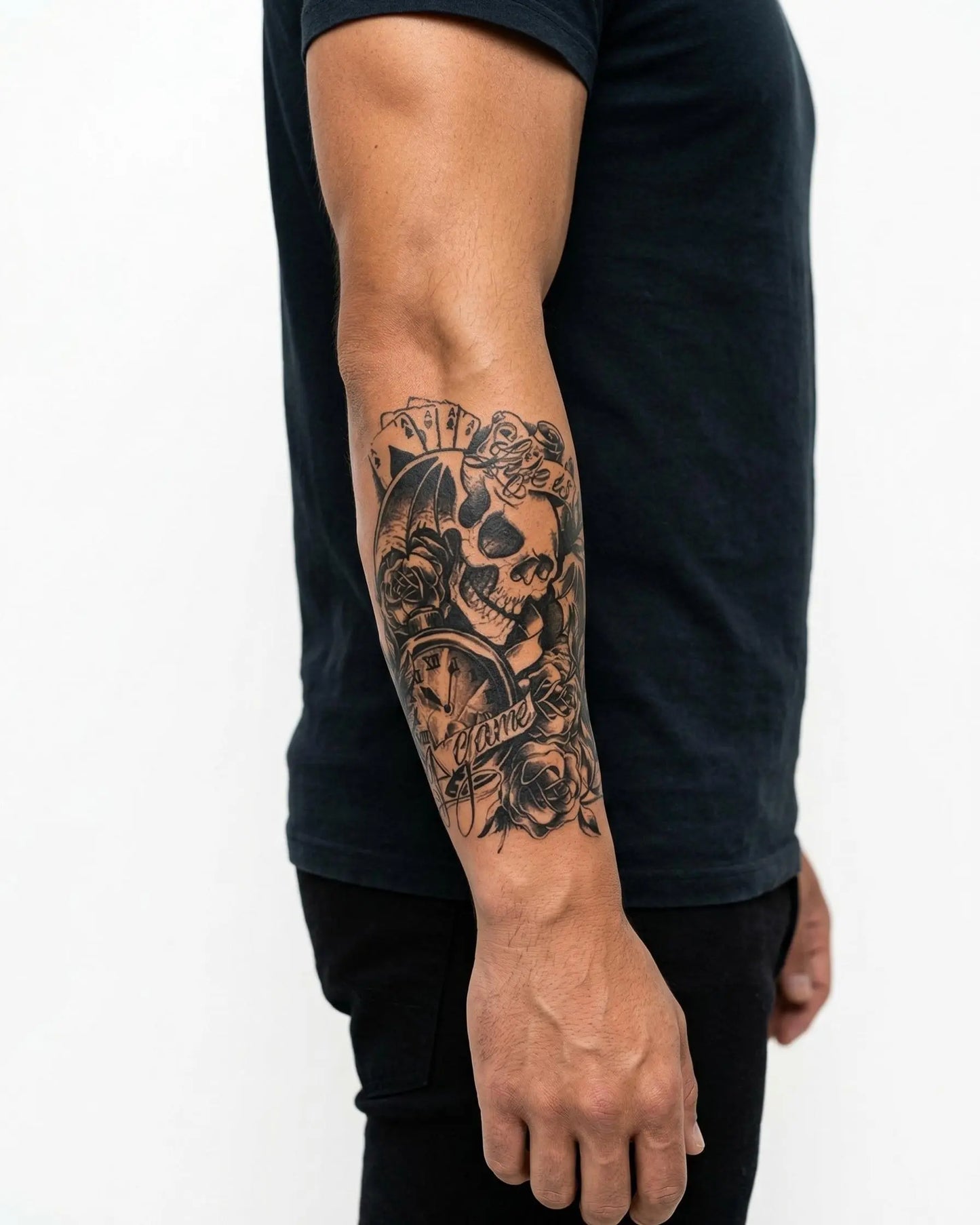 Suemos- Calavera, Reloj y Cartas