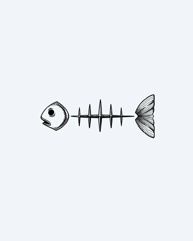 Suemos - Esqueleto de Pez Minimalista