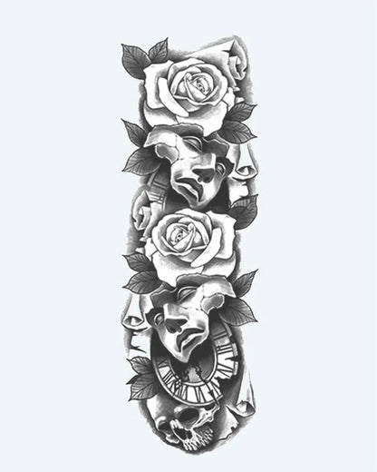Suemos - Máscaras de Teatro, Rosas y Calavera