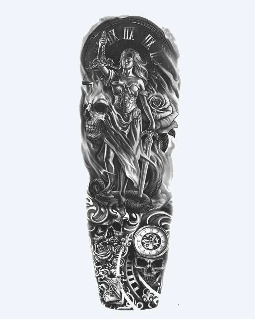 Suemos - Dama de la Justicia y Calaveras