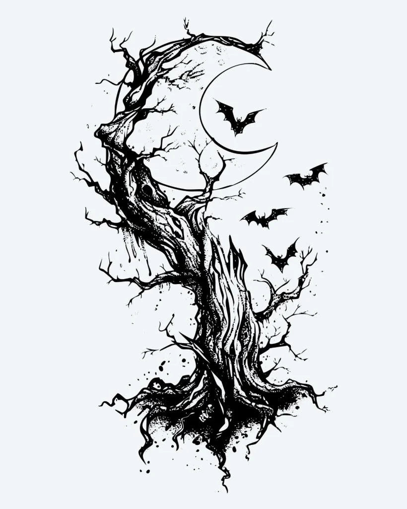 Suemos- Árbol Muerto, Luna y Murciélagos