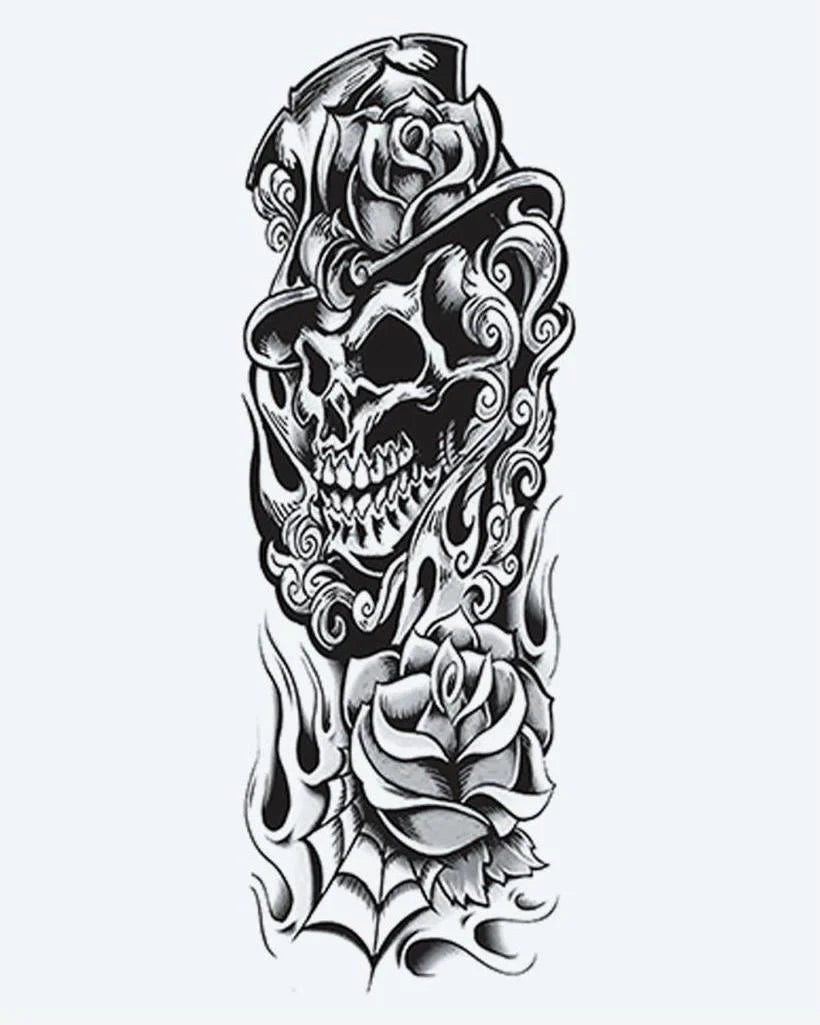 Suemos - Calavera con Sombrero de Copa y Rosas