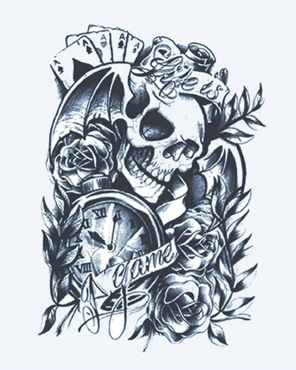 Suemos- Calavera, Reloj y Cartas