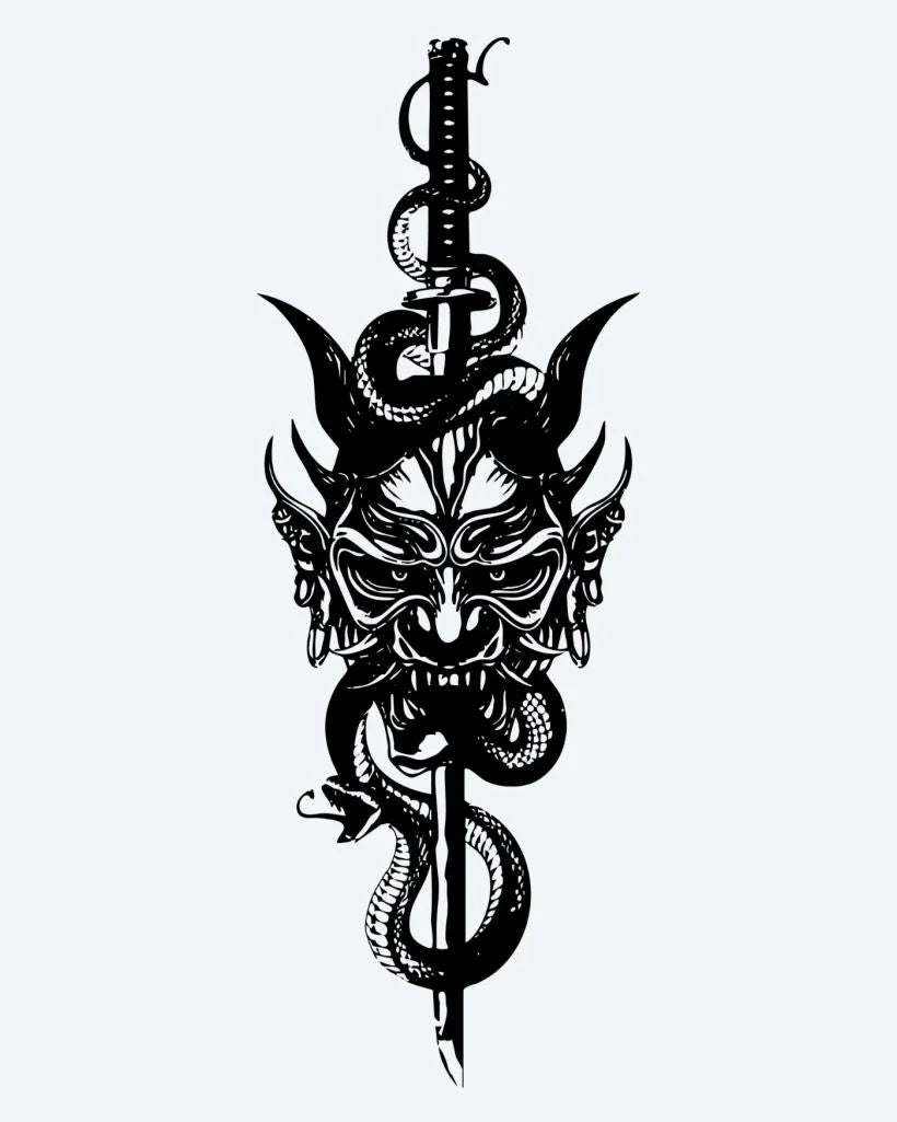 Suemos- Máscara Oni y Daga Serpiente