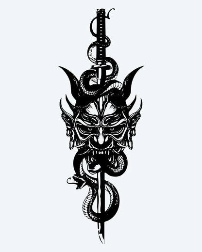 Suemos- Máscara Oni y Daga Serpiente