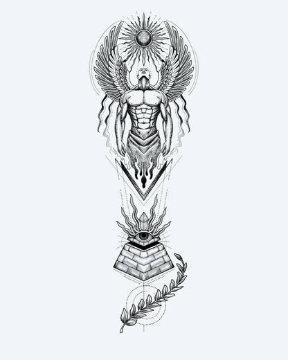 Suemos - Ángel Guardián Egipcio y Pirámide
