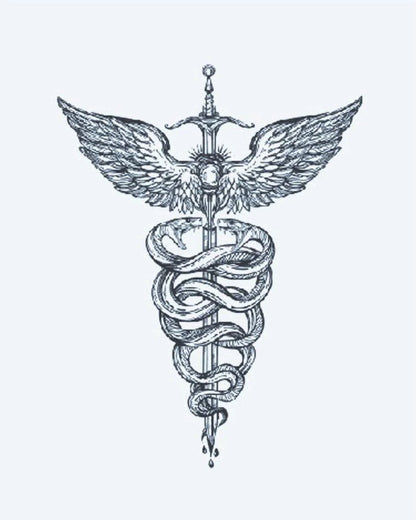 Suemos - Serpientes y Espada del Caduceo
