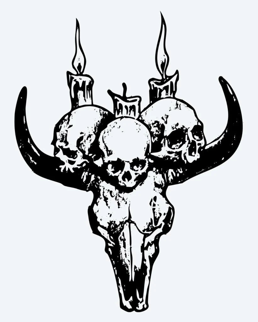 Suemos - Calavera de Toro y Velas