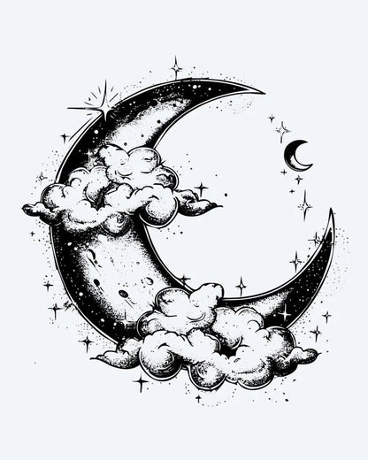 Suemos - Luna Creciente y Nubes